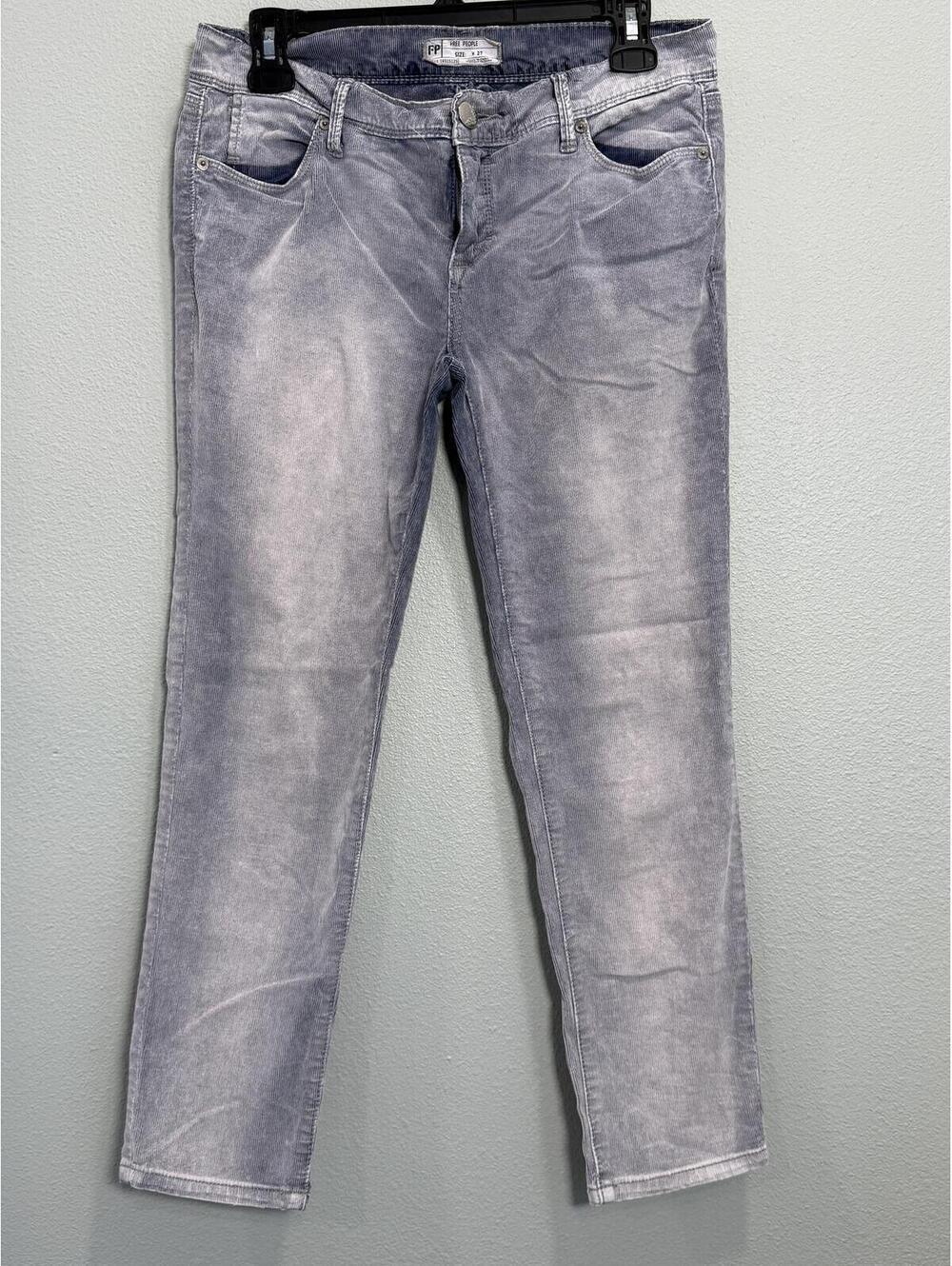Free People Corduroy Low Rise Straight Leg Jean - Women's 27